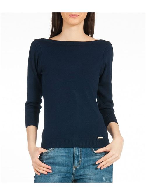 Liu Jo sweater with neckline on the back Liu Jo | MA1007MA49I.93923